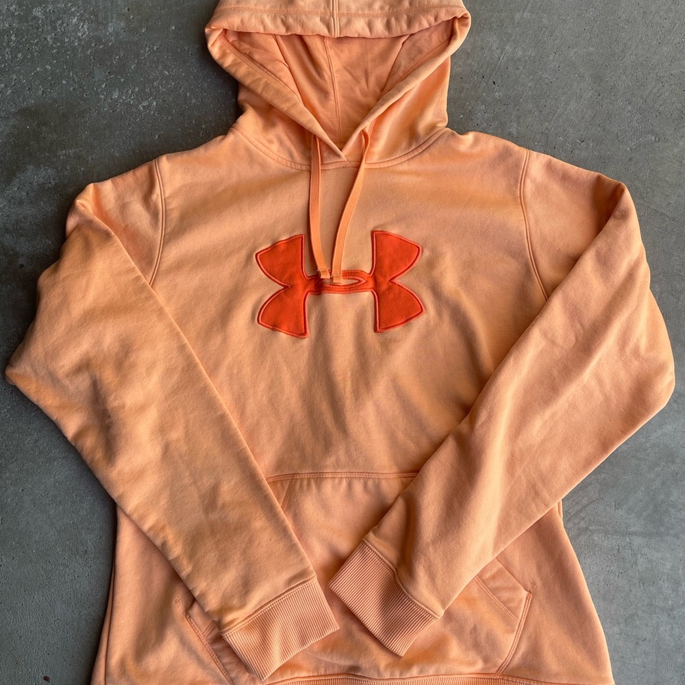 Y2K Under Armour Peach Streetwear Hoodie